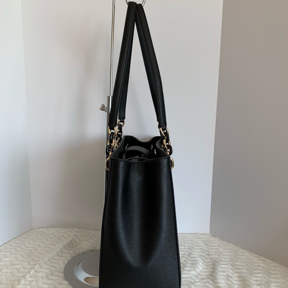 NWT MK Black leather Sofia large tote bag MSRP$428 - Picture 6 of 7